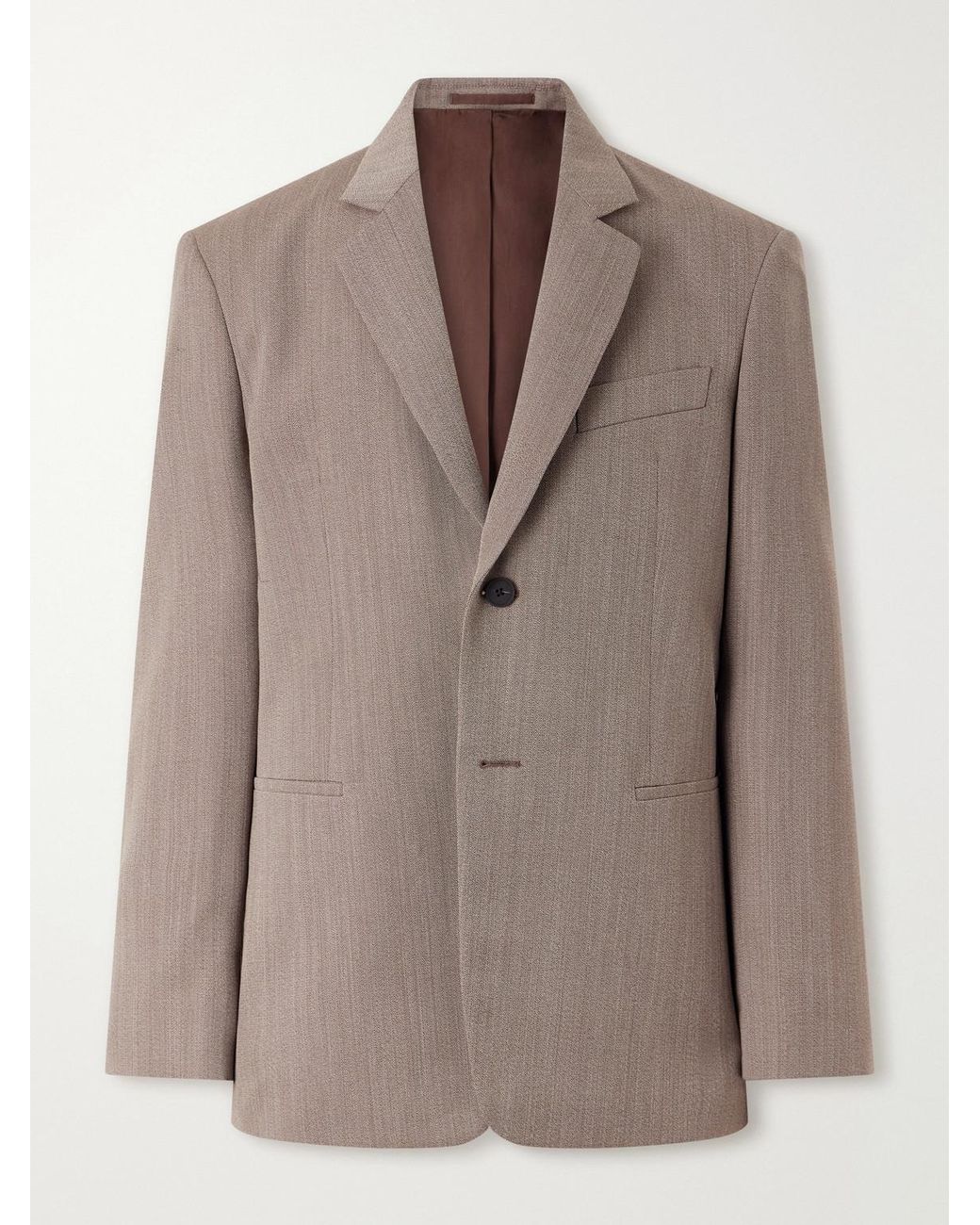 Studio Nicholson Brown Roversi Oversized Wool Suit Jacket for men