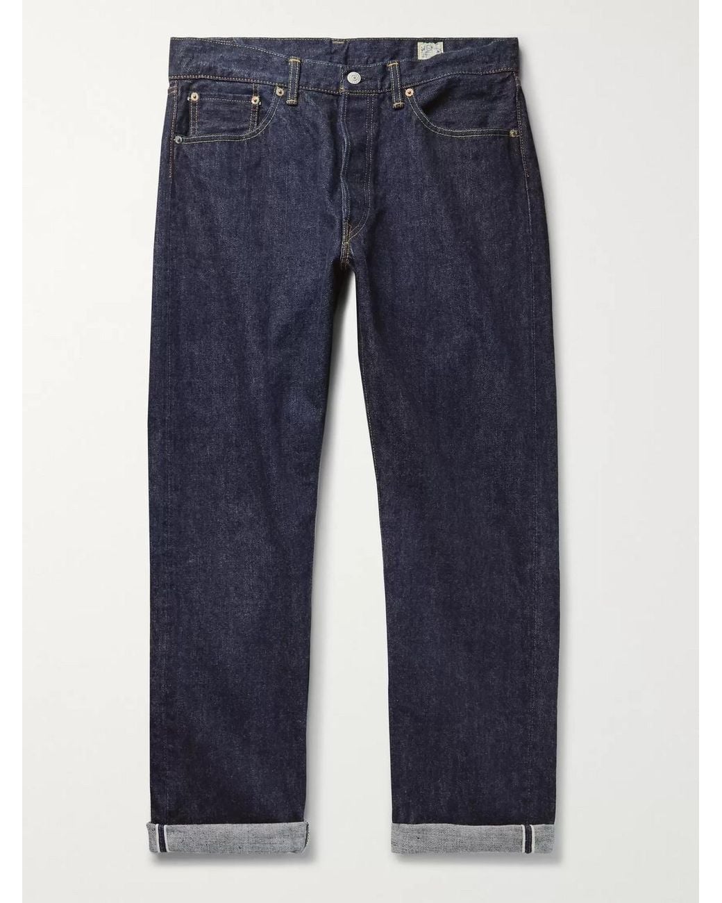 Orslow Blue 105 Selvedge Denim Jeans for men