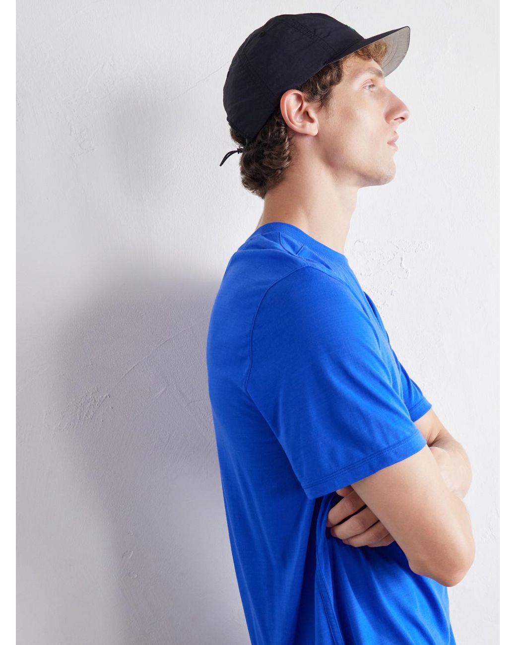 Satisfy Blue Flitesilk Logo-Embroidered Panelled Shell Cap for men