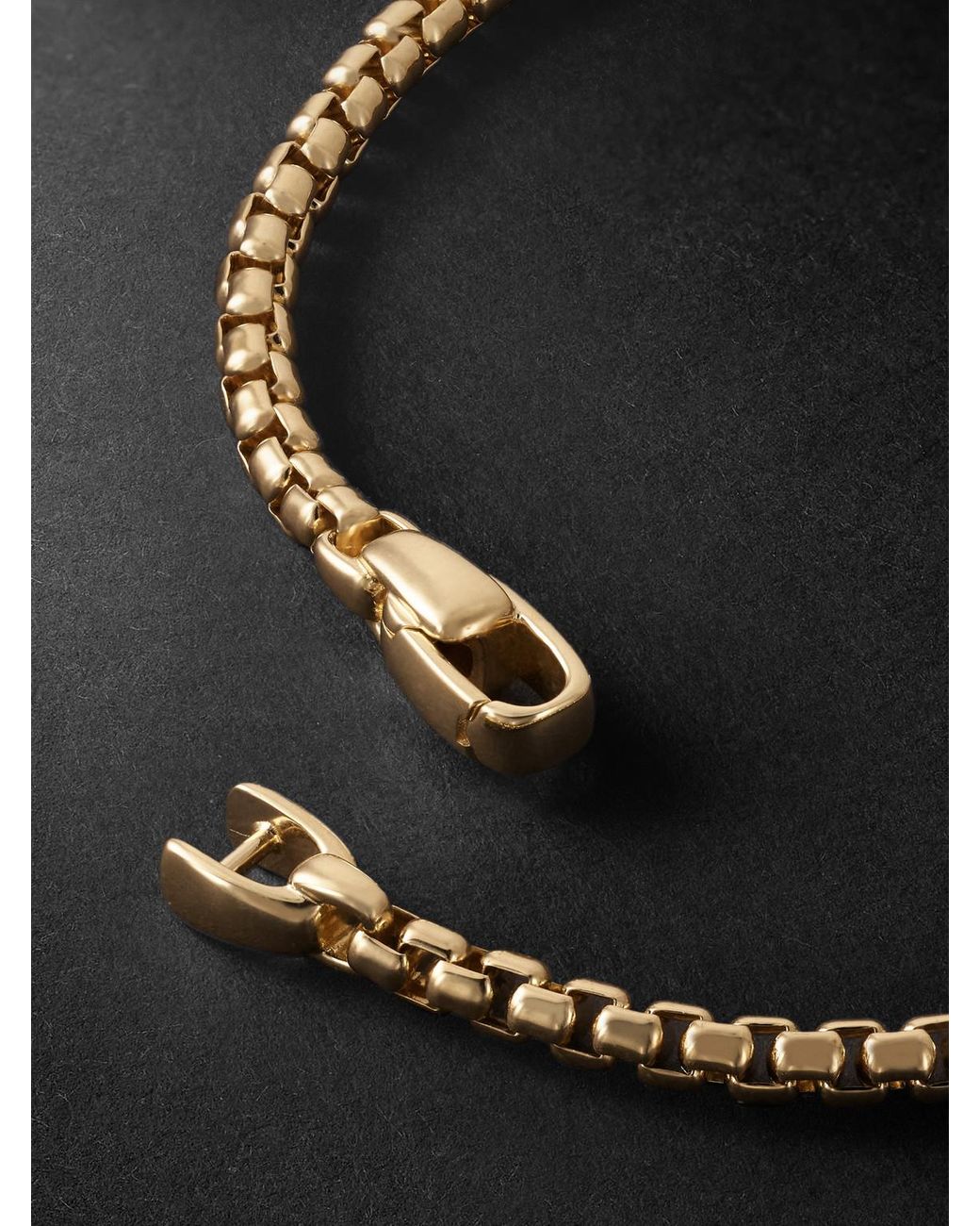 David Yurman Black 18-Karat Chain Bracelet for men
