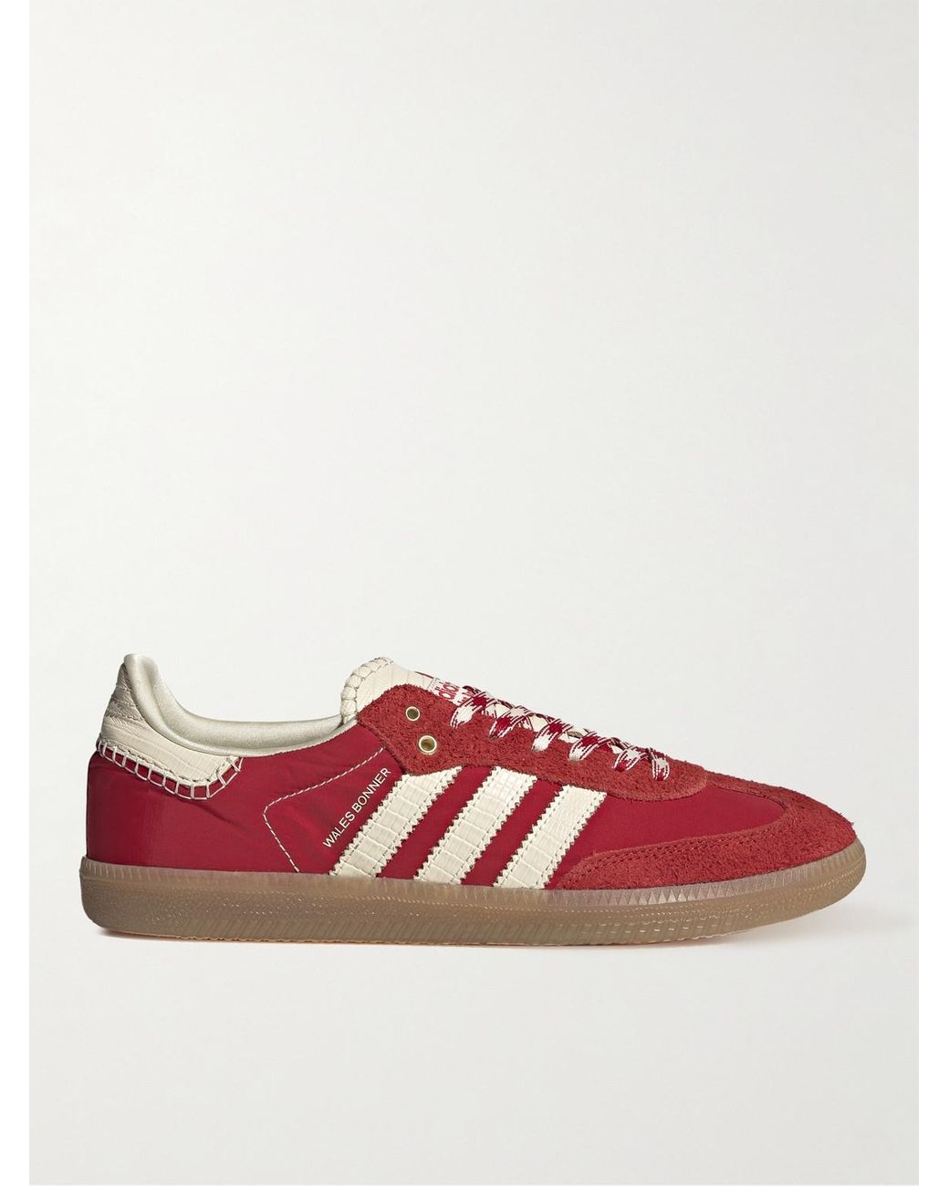 adidas Originals Wales Bonner Samba Suede And Croc-effect Leather ...