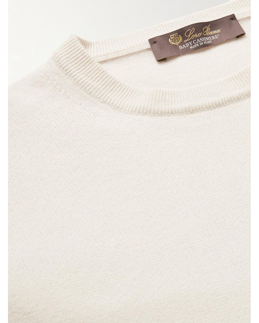 Loro Piana Multicolor Slim-Fit Baby Cashmere Sweater for men