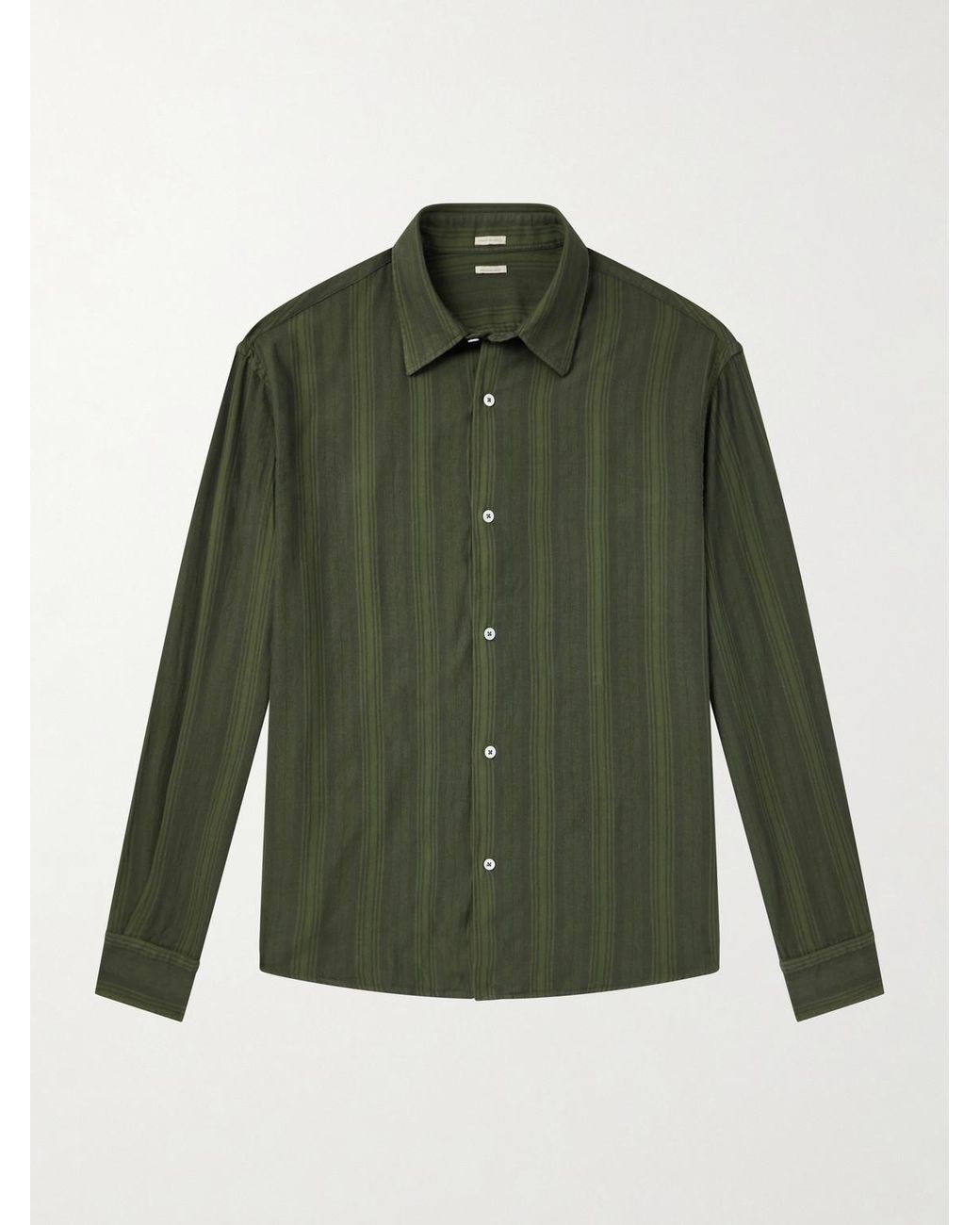 Massimo Alba Green Cotton Overshirt for men