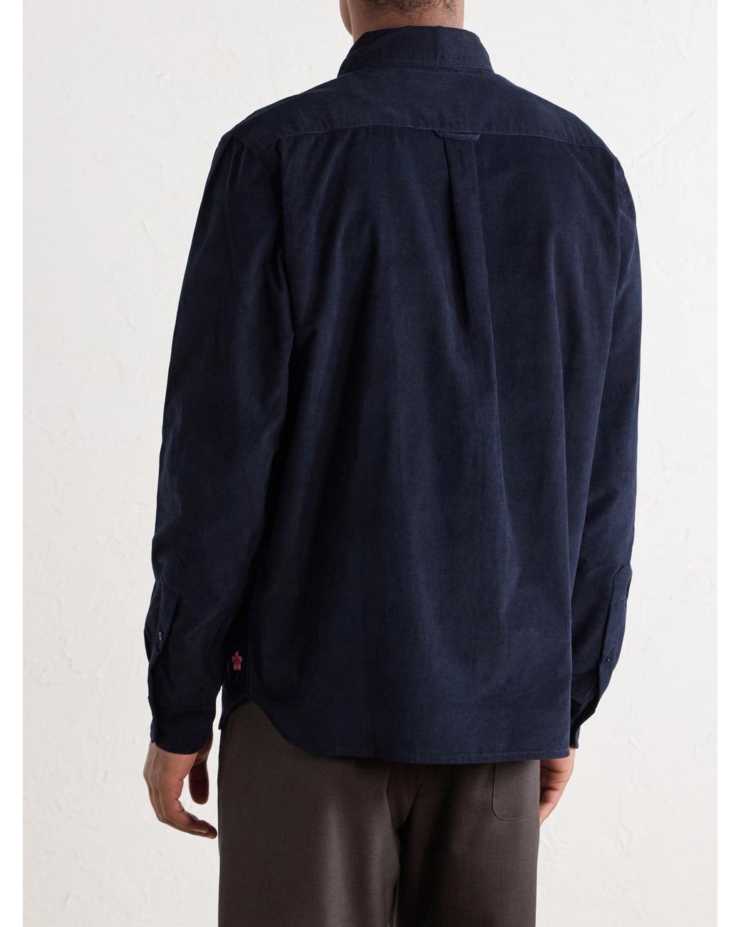 Kardo Blue Ronald Cotton-Corduroy Shirt for men