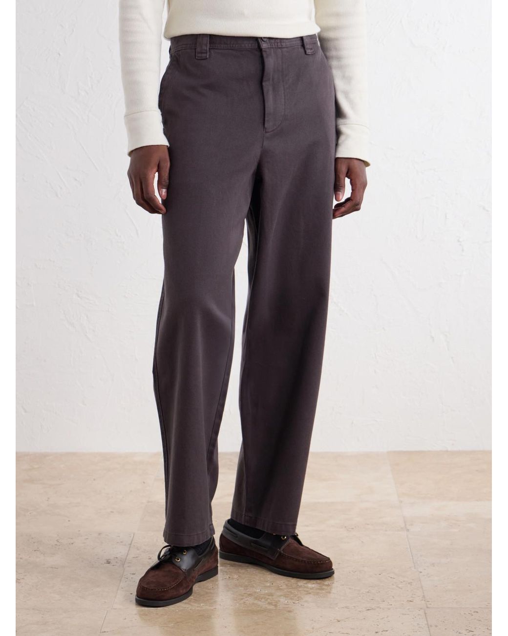 Corridor NYC Blue Wide-Leg Cotton-Twill Trousers for men