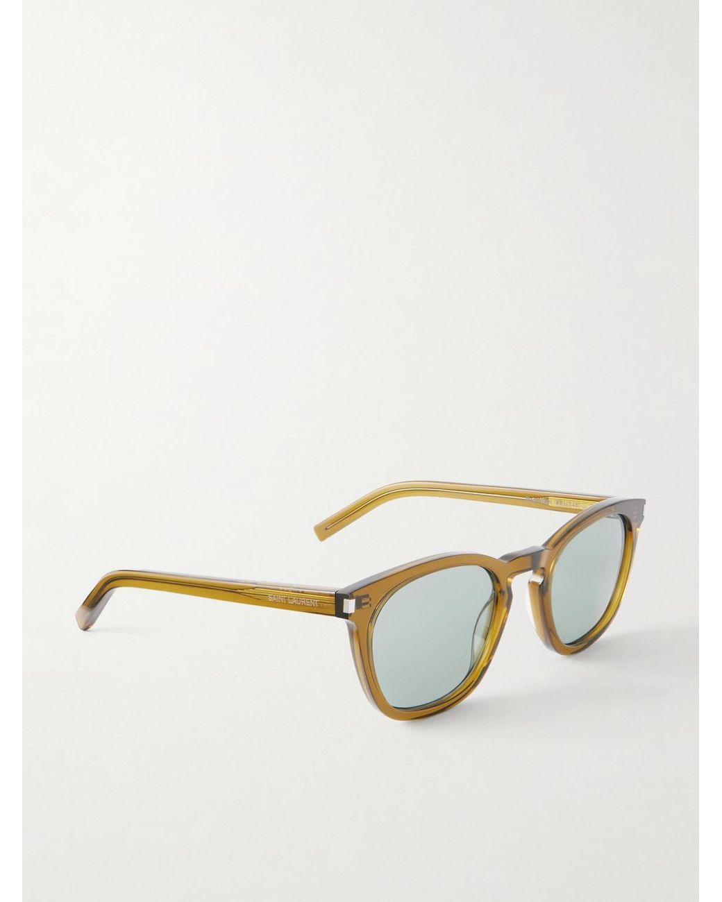 Saint Laurent Green D-Frame Acetate Sunglasses for men