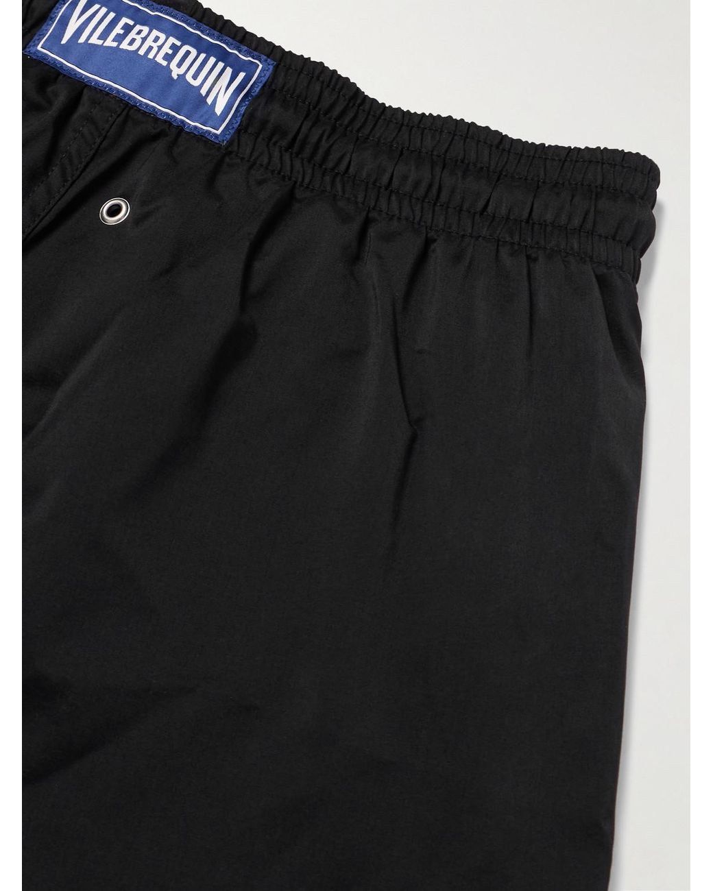 Vilebrequin Black Slim-Fit Short-Length Recycled Swim Shorts for men