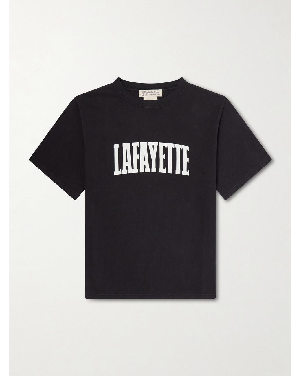 Remi Relief Black Lafayette Printed Cotton-Jersey T-Shirt for men