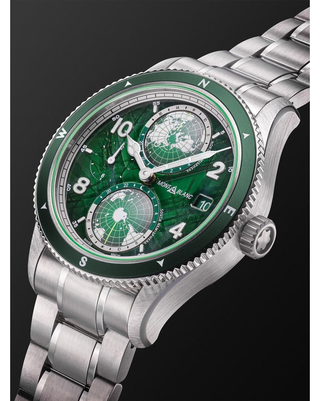 Montblanc Black 1858 Geosphere 0 Oxygen Automatic Interchangeable Titanium And Ceramic Watch, Ref. 133303 for men