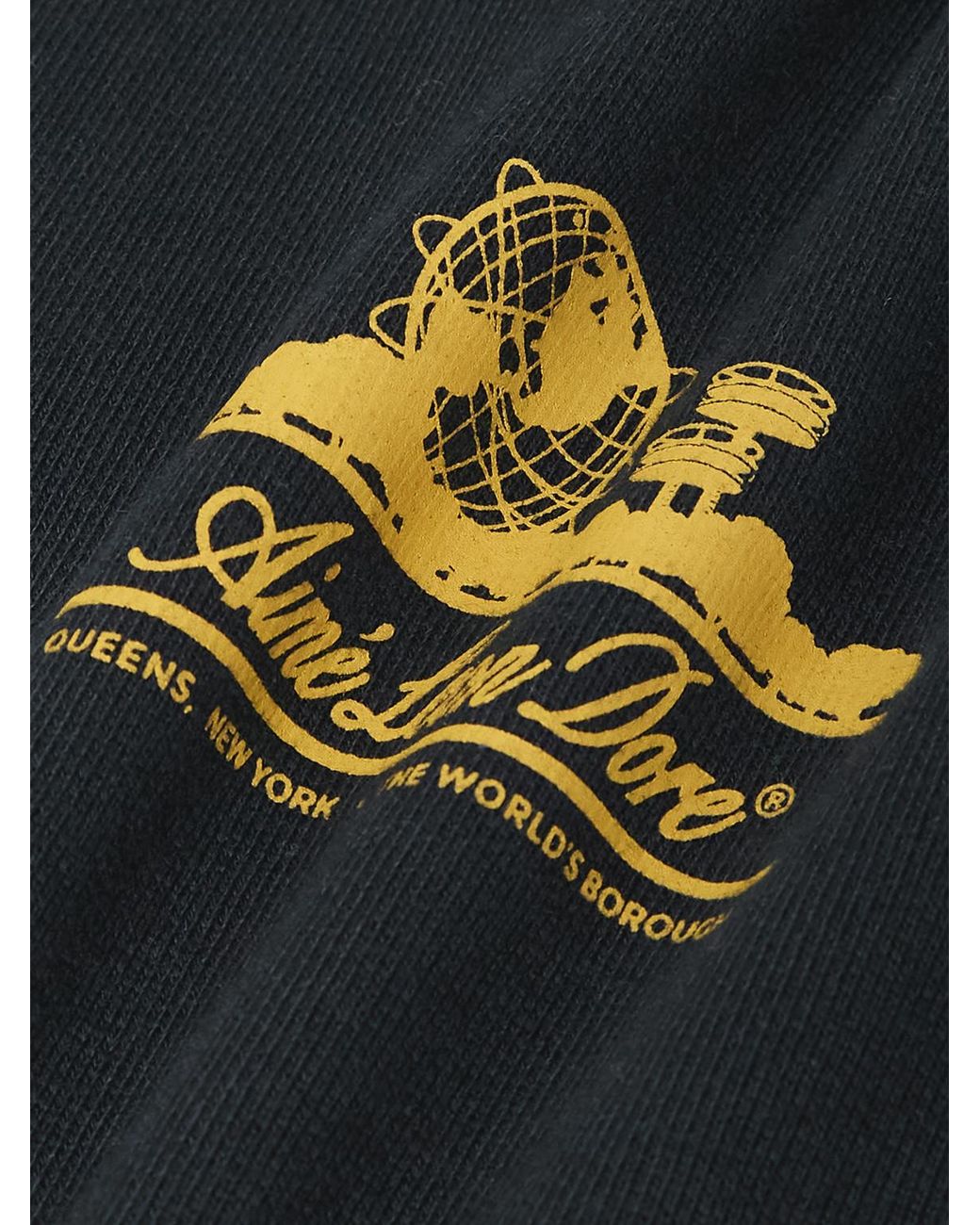 Aimé Leon Dore Blue Unisphere Logo-Print Cotton-Jersey Hoodie for men