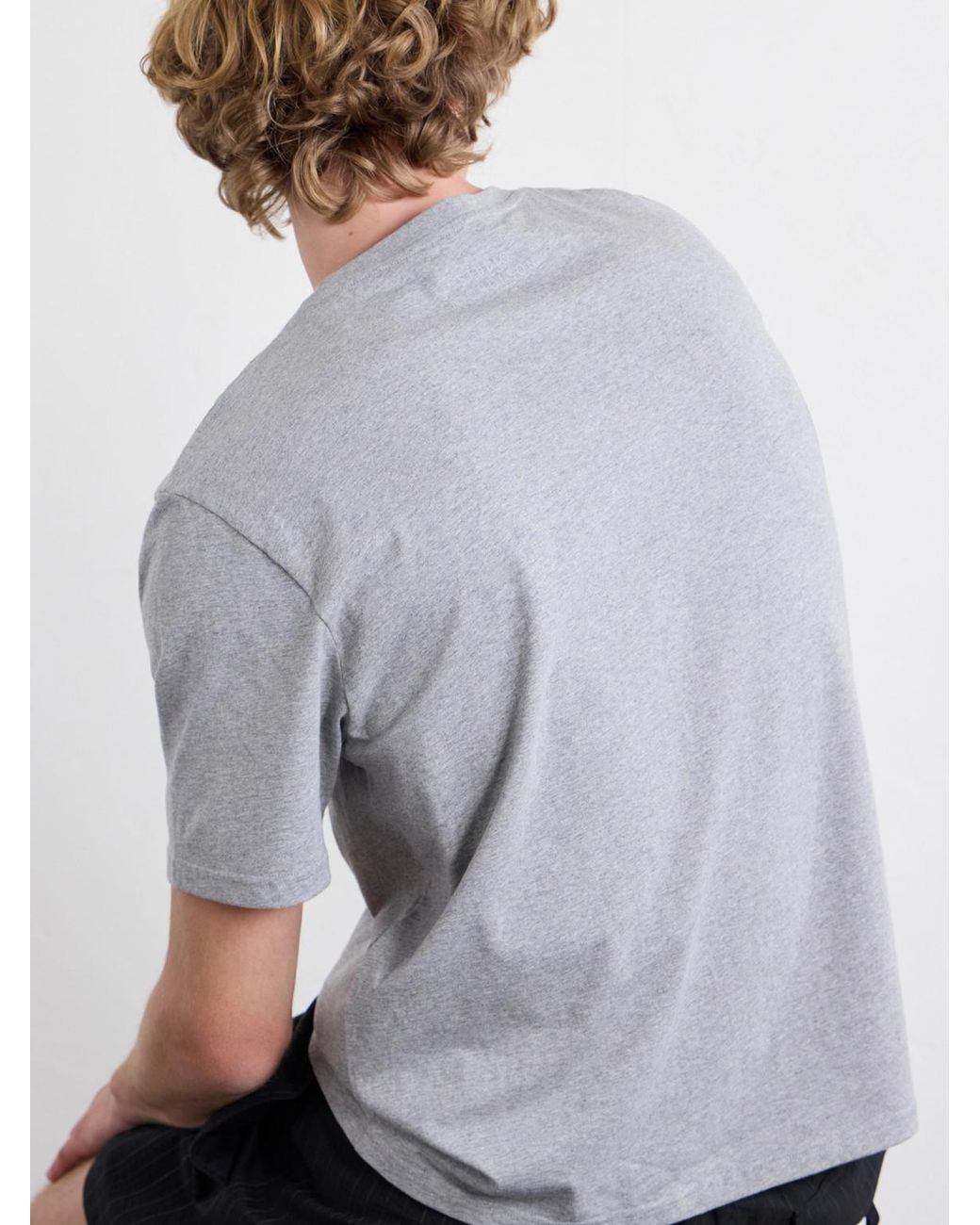 Studio Nicholson White Bric Cotton-Jersey T-Shirt for men