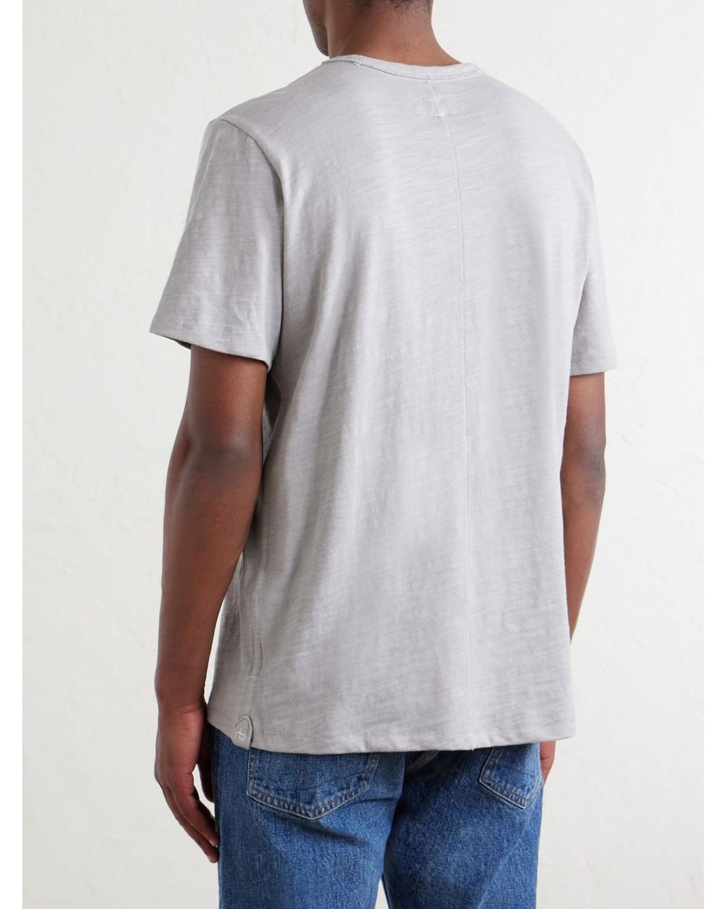 Rag & Bone White Flame Cotton-Jersey T-Shirt for men