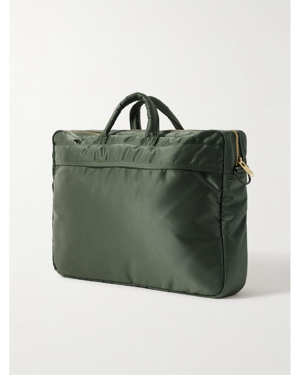 Porter-Yoshida and Co Green Tanker 2Way Nylon-Twill Briefcase for men
