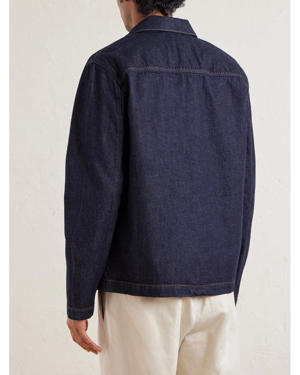 NN07 Blue Morgan 1843 Denim Overshirt for men
