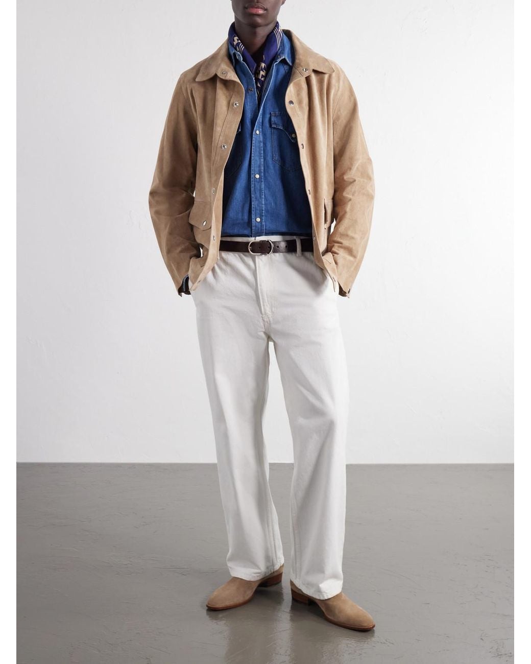 Fortela Blue Ntex Denim Shirt for men
