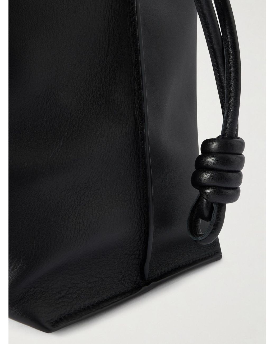Loewe Black Xl Flamenco Leather Tote Bag for men