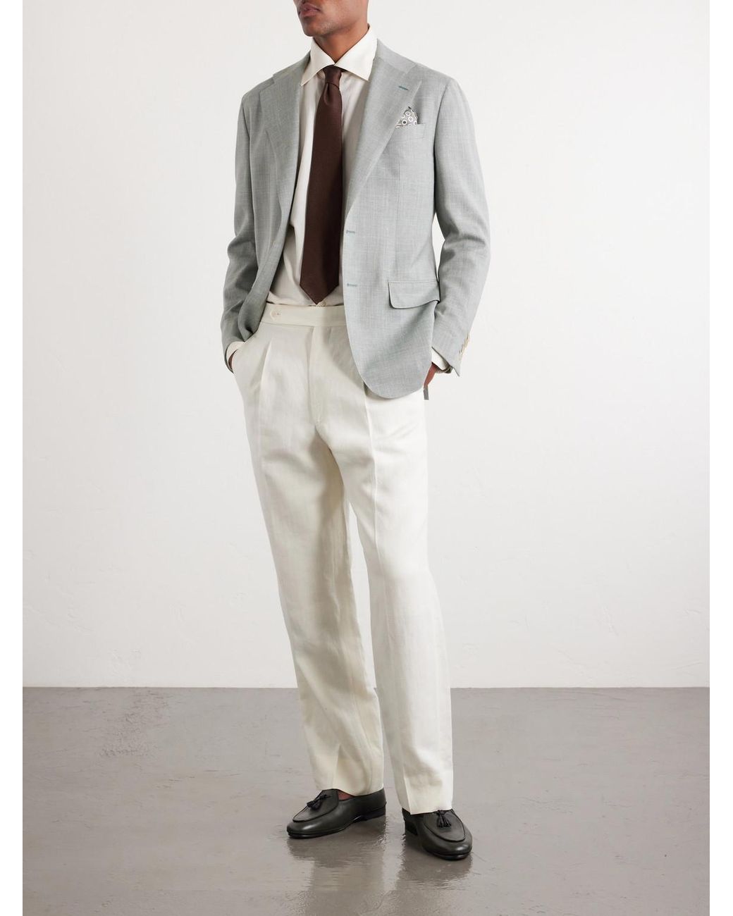 Thom Sweeney Gray Wool for men