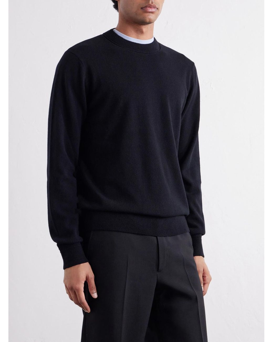 Mr P. Black Curtis Cashmere Sweater for men