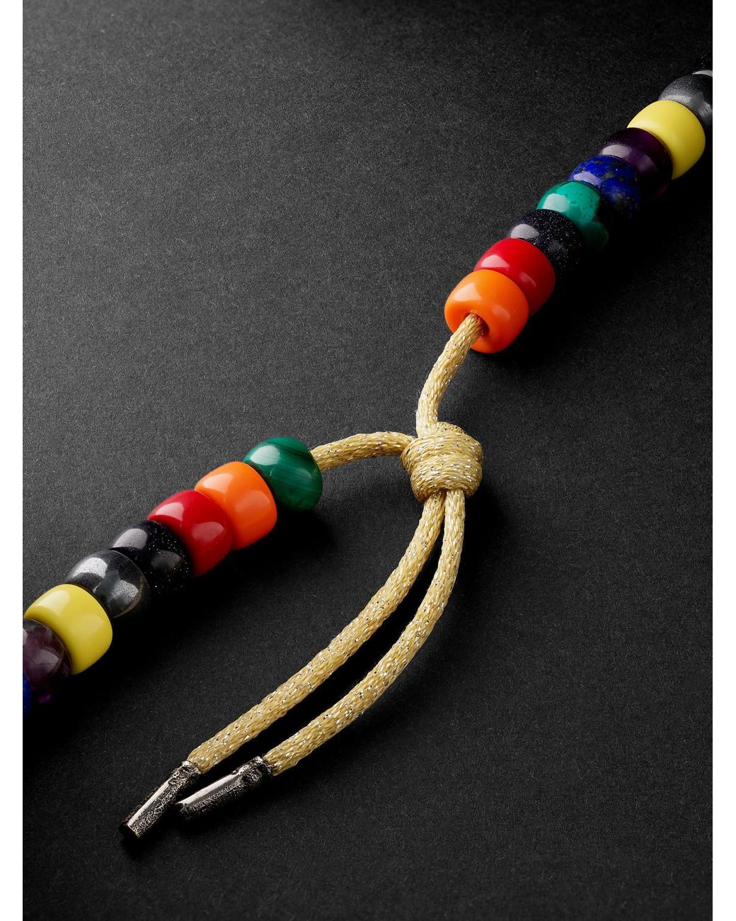 Carolina Bucci Multicolor Formentera Forte Beads-Stone Necklace for men