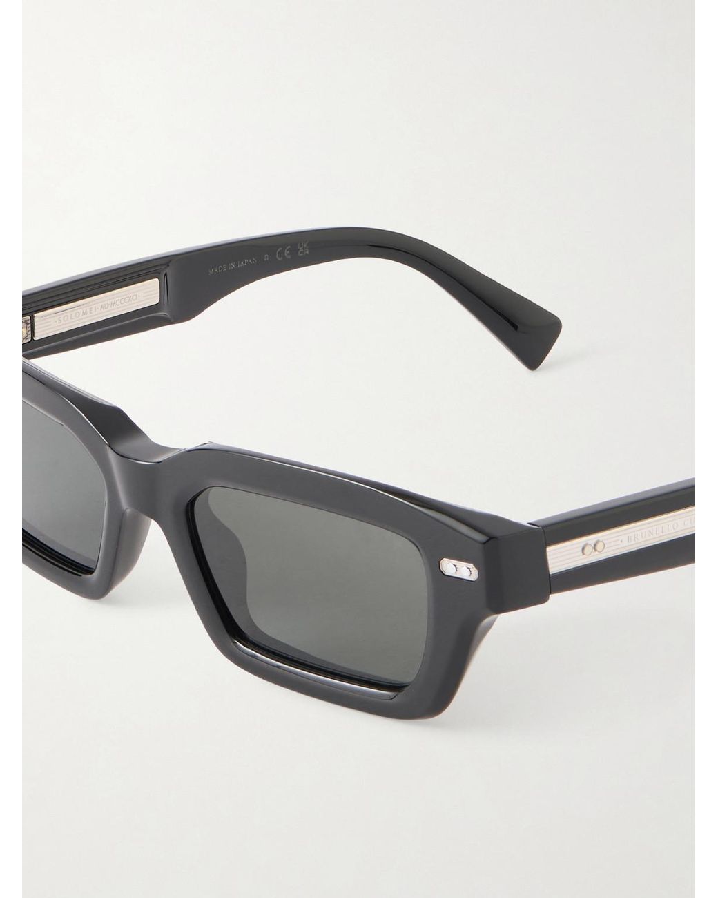 Brunello Cucinelli Gray Marla Square-frame Acetate Sunglasses for men