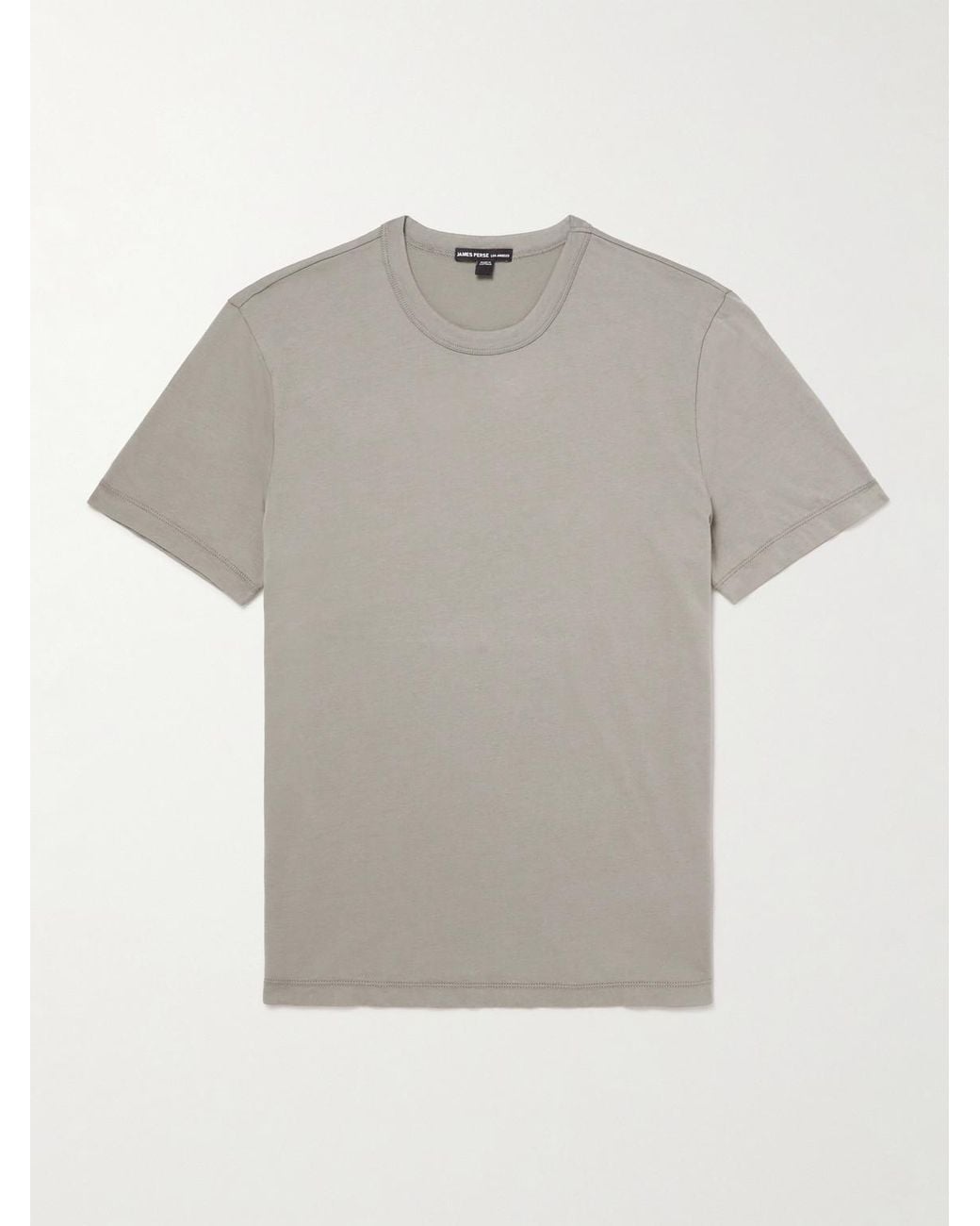 James Perse Gray Lotus Brushed Cotton-Jersey T-Shirt for men