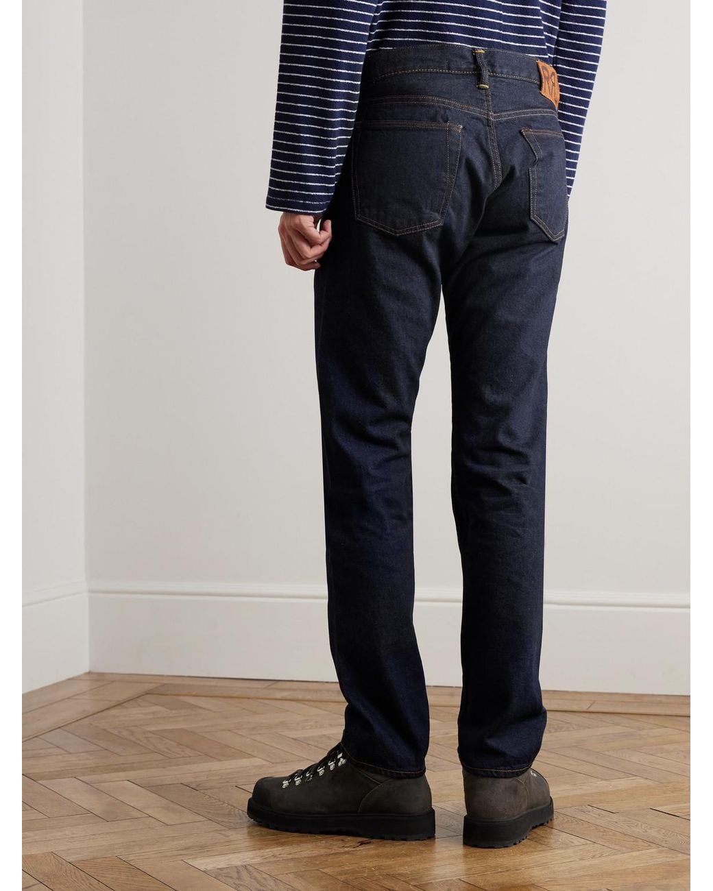 RRL Blue Slim-Fit Selvedge Jeans for men