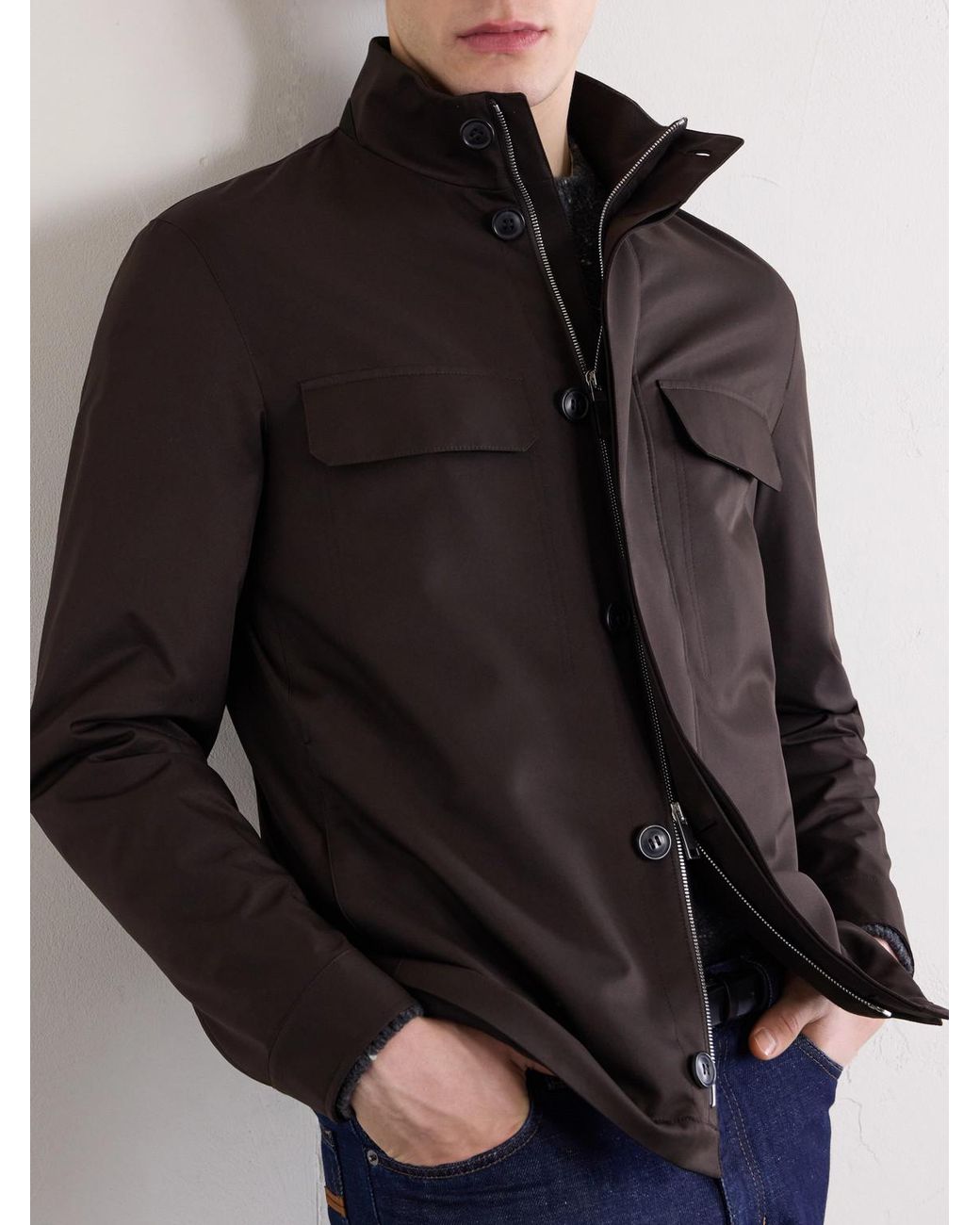 Zegna Black Shell Jacket for men
