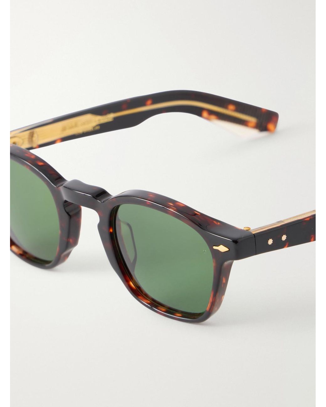 Jacques Marie Mage Green Zephirin Round-frame Acetate Sunglasses for men