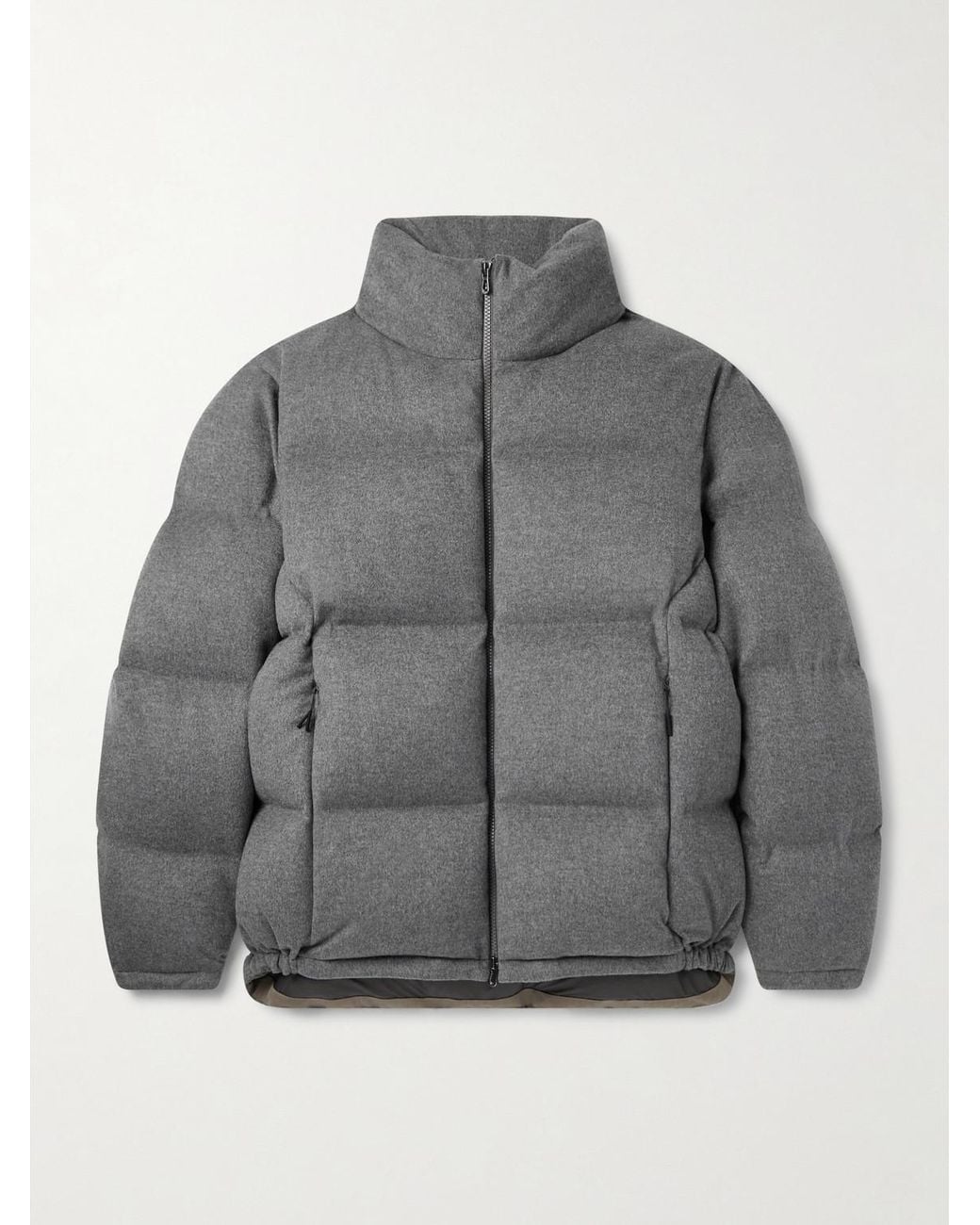 Sease Gray Tribeca Quilted Wish Virgin Wool And Cashmere-Blend Down Jacket for men