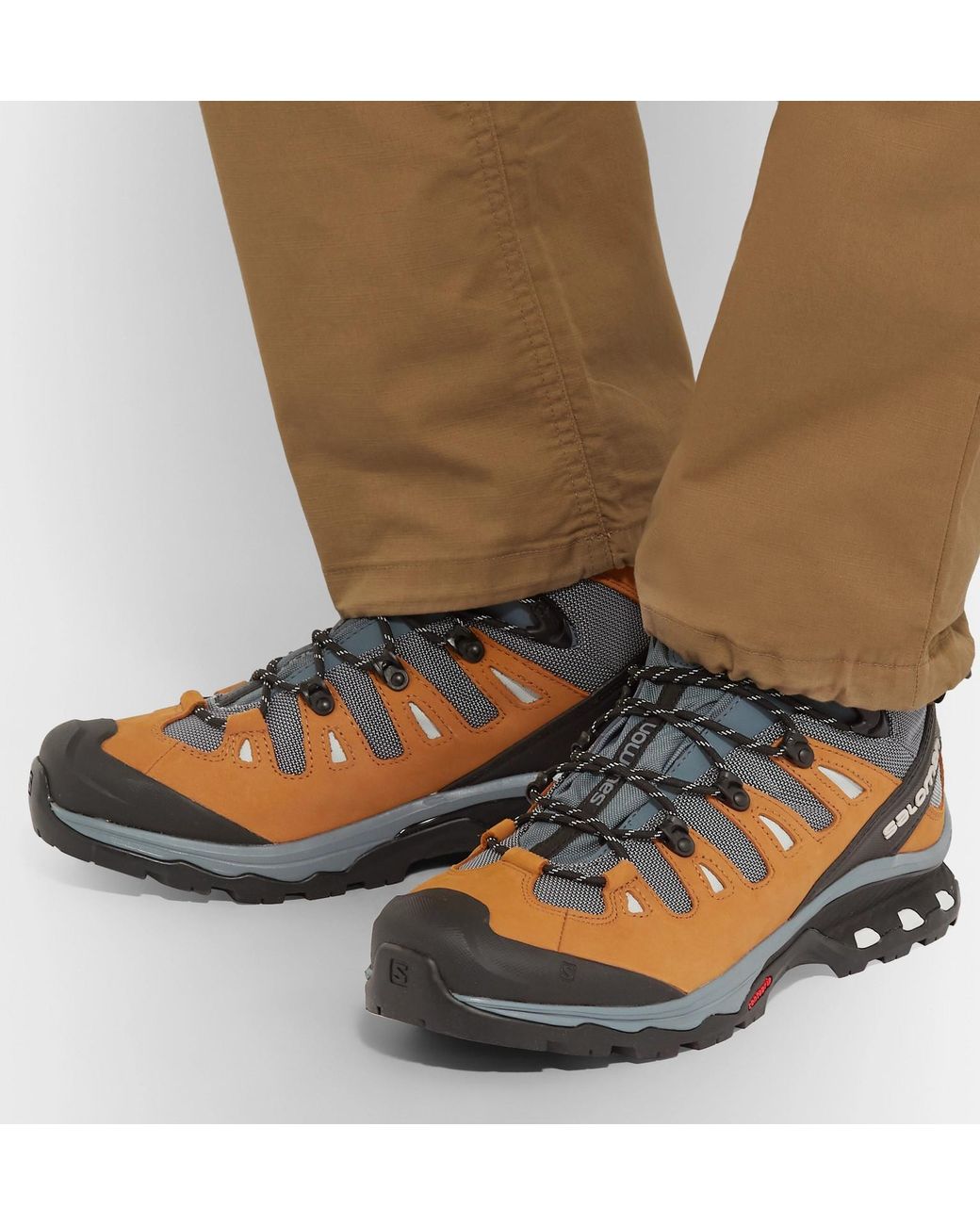 Yves Salomon Quest 4d 3 Gore-tex And Nubuck Hiking Boots in Orange for Men  | Lyst Australia