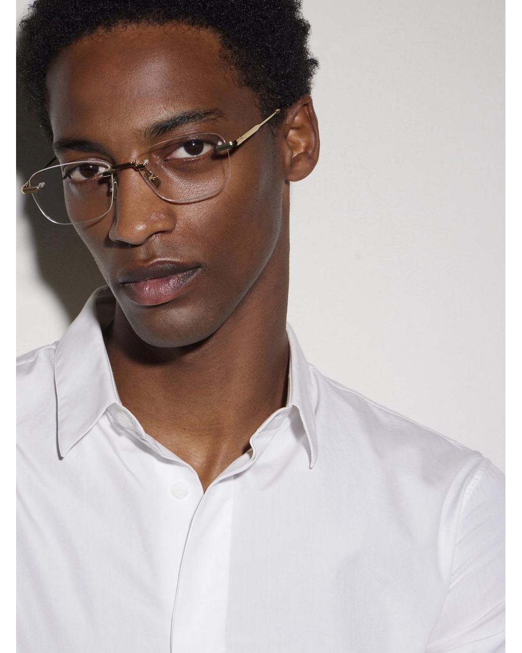 Diorblacksuito S27U D-Frame-Tone And Acetate Glasses di Dior in Natural da Uomo
