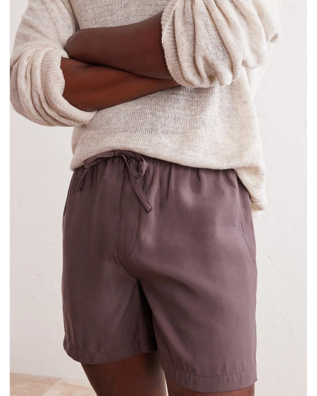 FRAME Purple Summer Boxer Straight-Leg Shell Shorts for men