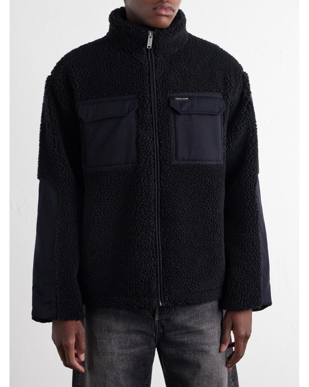 Canada Goose Black Harrier Fleece Jacket for men