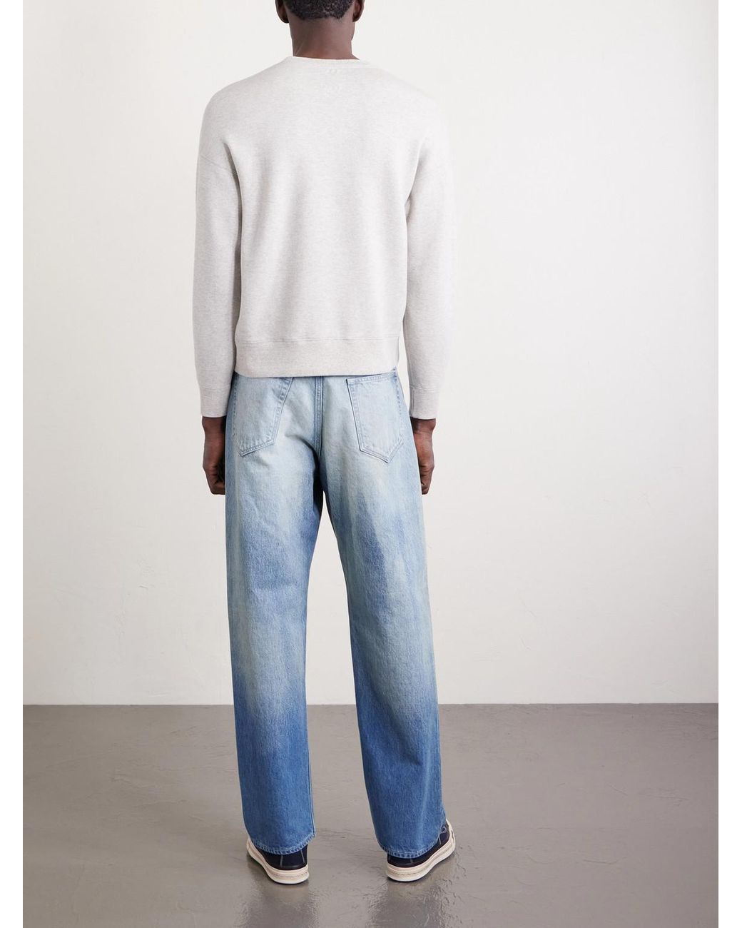 Visvim Natural Jumbo Sb Wool And Cotton-Blend Jersey Sweatshirt for men