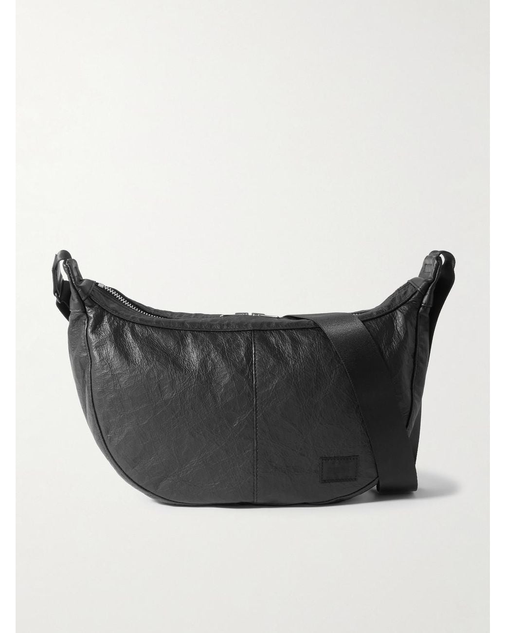 Porter-Yoshida and Co Black Freestyle Dyneema Textured-Leather Messenger Bag for men