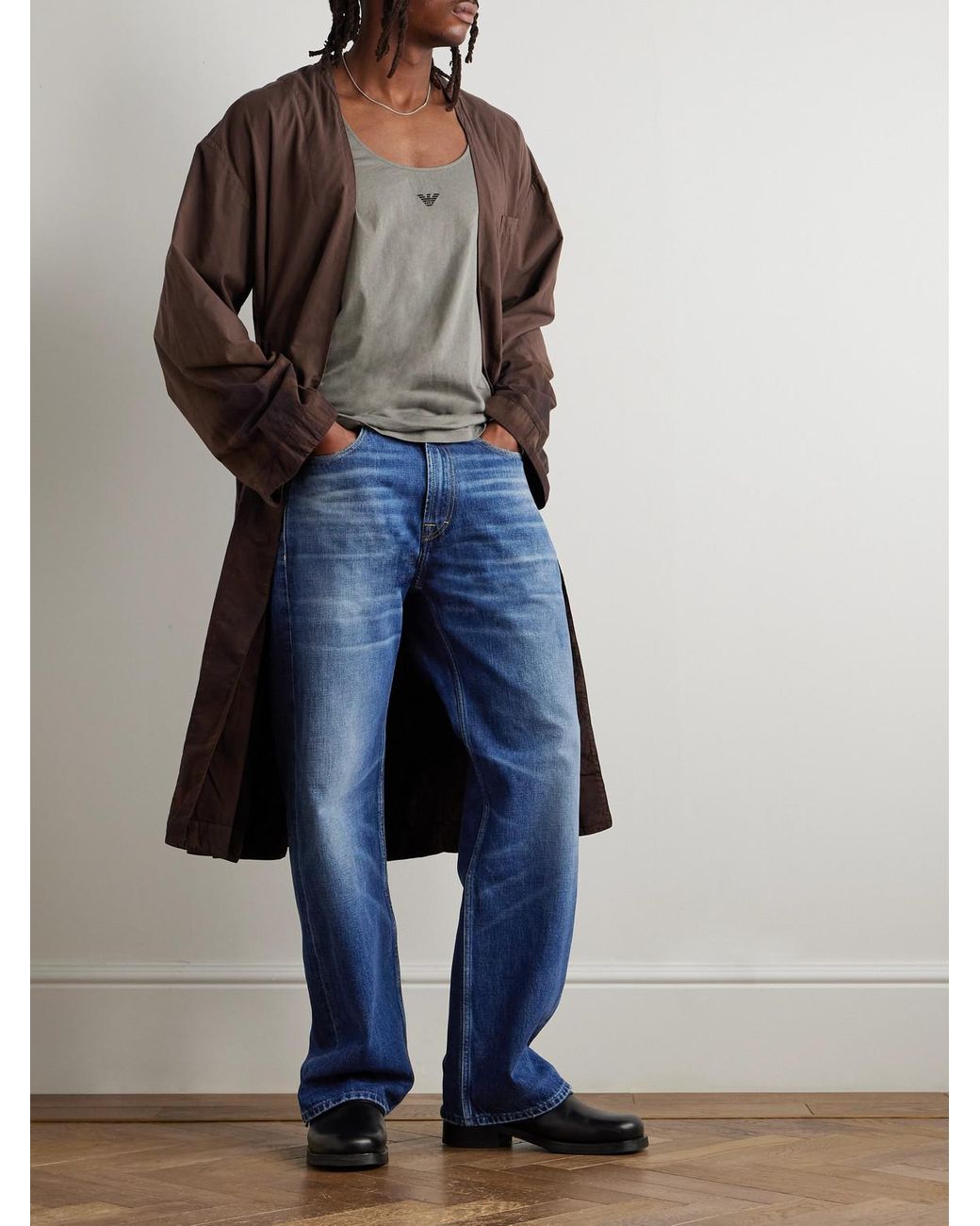 Our Legacy Emporio Armani Terzo Straight-Leg Jeans in Blue for Men