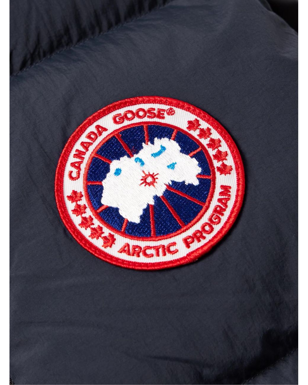 Canada Goose Blue Lawrence Slim-fit Logo-appliquéd Quilted Enduraluxe® Down Gilet for men