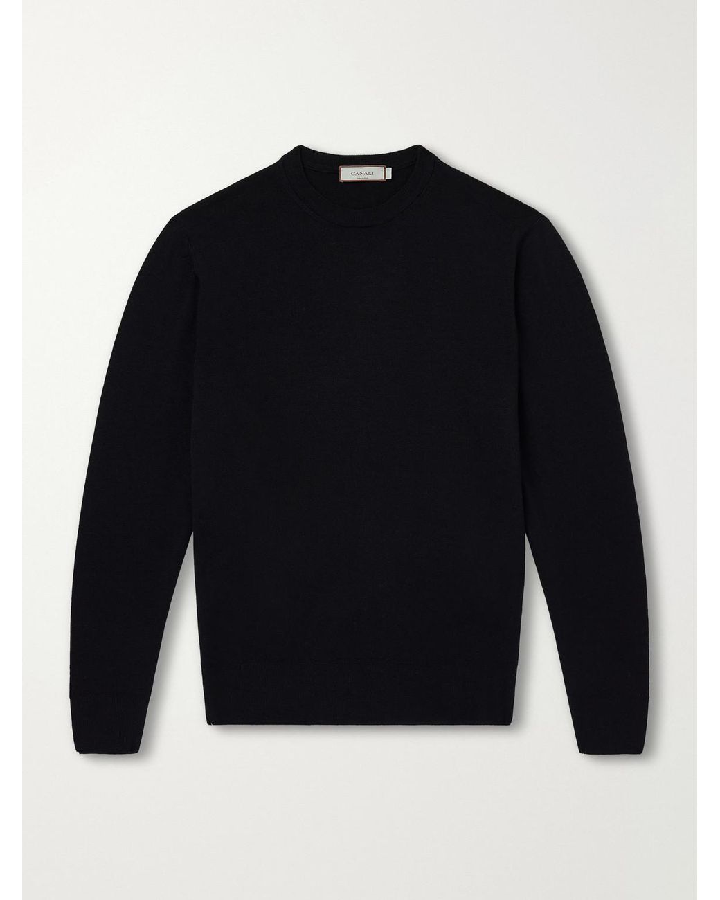Canali Blue Wool Sweater for men