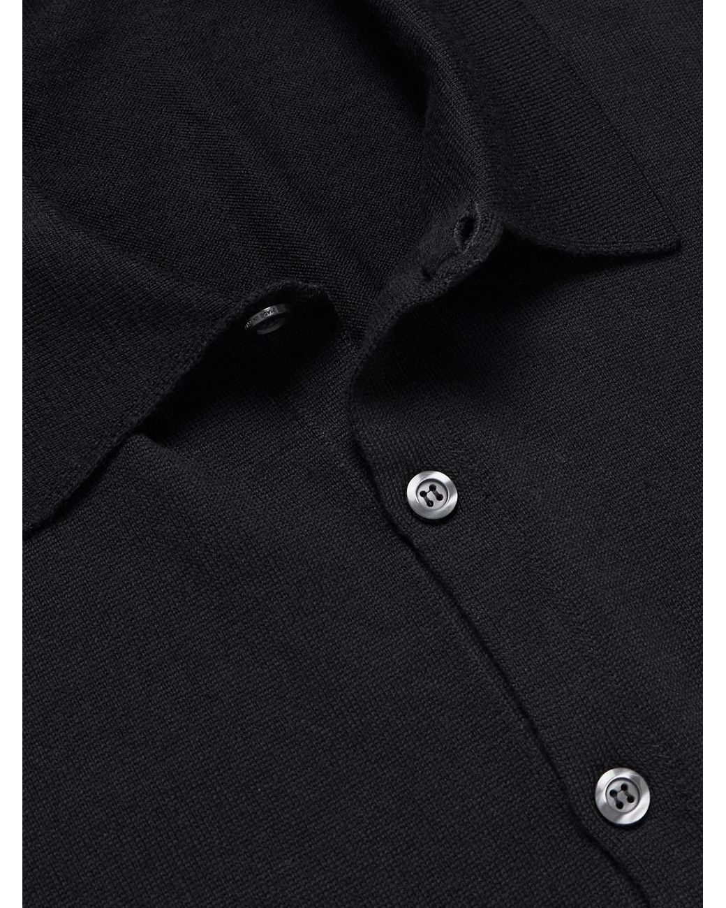 John Smedley Blue Tibor Merino Wool Cardigan for men