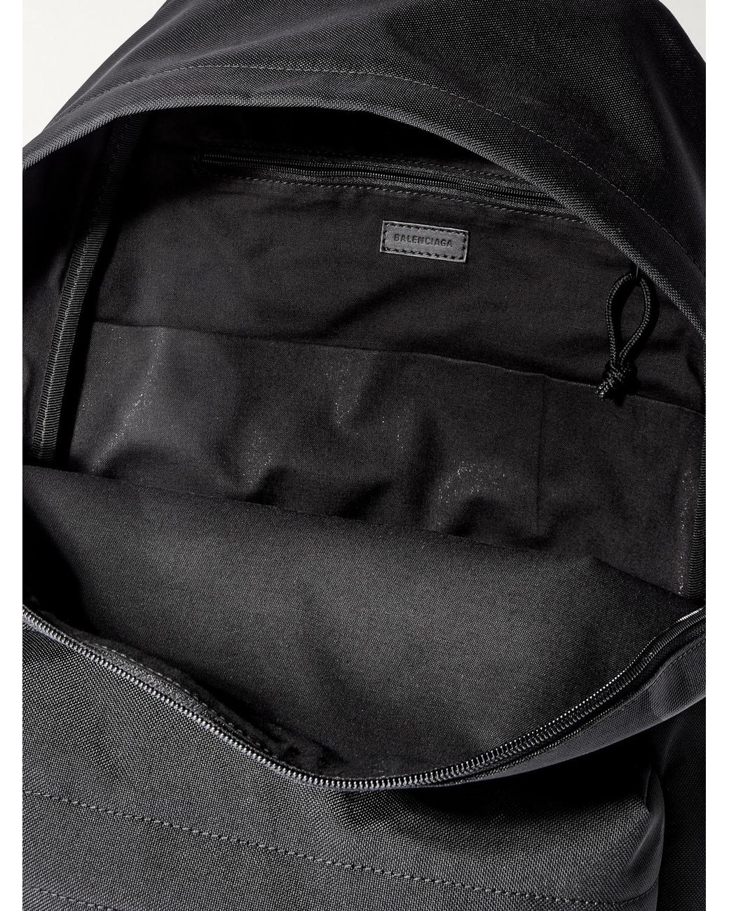 Balenciaga Black Explorer Canvas Backpack for men