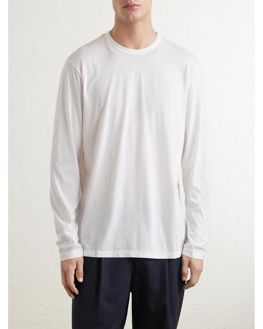 James Perse White Lotus Slim-Fit Cotton-Jersey T-Shirt for men