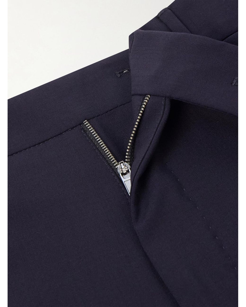 Slowear Blue Tapered Virgin Wool-blend Suit Trousers for men