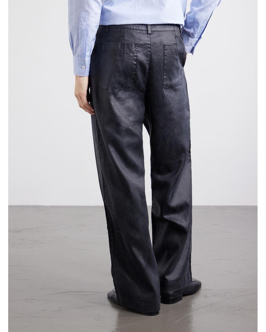 Our Legacy Gray Straight-Leg Tencel Lyocell Trousers for men