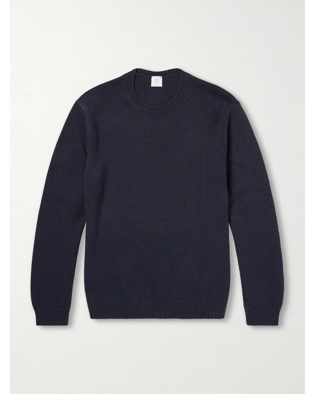 Eleventy Blue Cotton And Silk-Blend Sweater for men