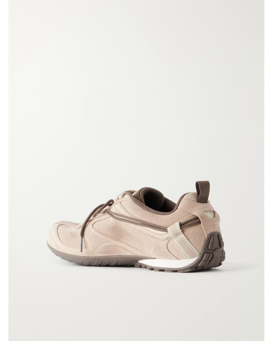 Balenciaga Natural Radar Suede Sneakers for men