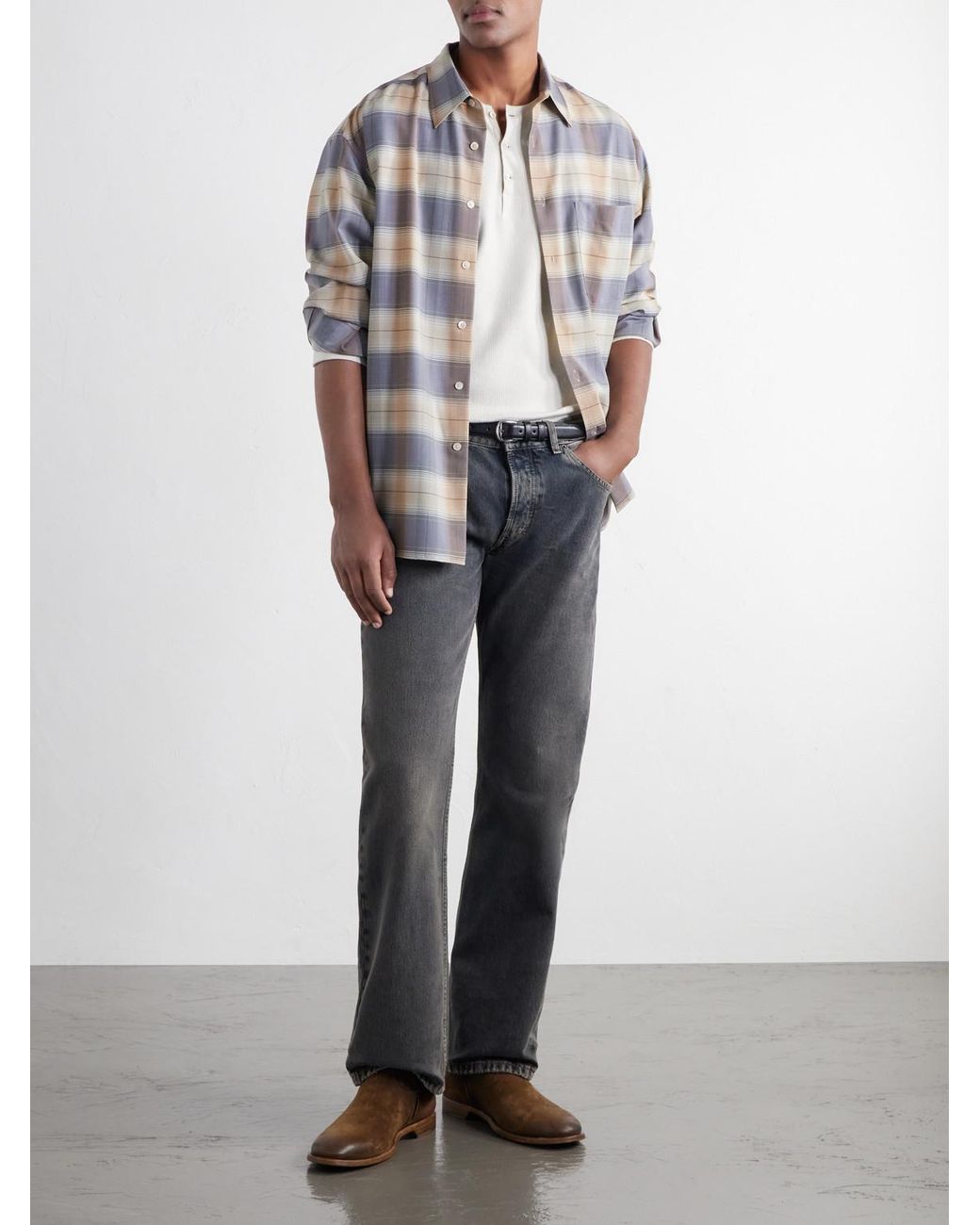 Jeanerica Blue Arrow Straight-Leg Jeans for men