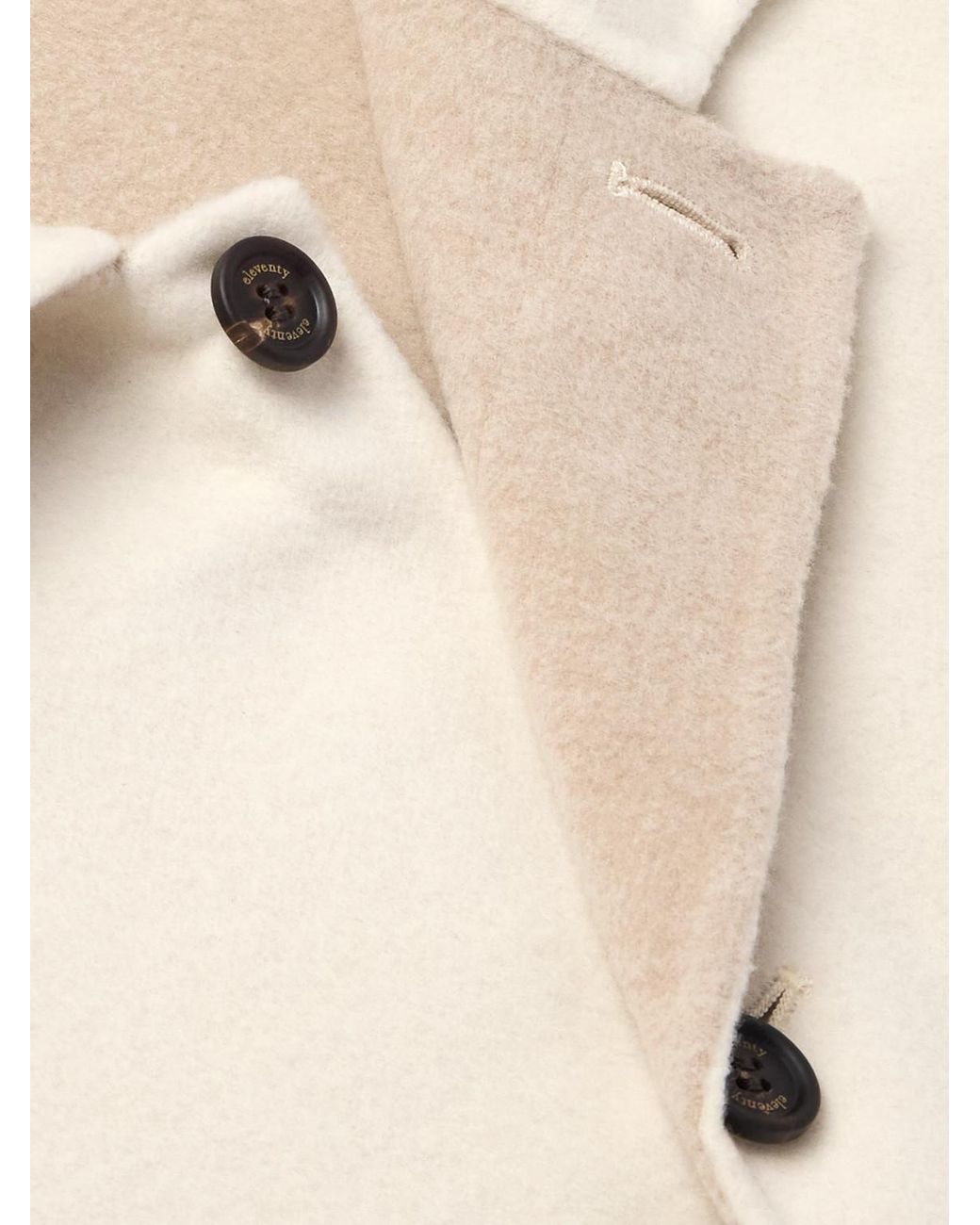 Eleventy Natural Slim-Fit Wool, Cashmere And Silk-Blend Overshirt for men