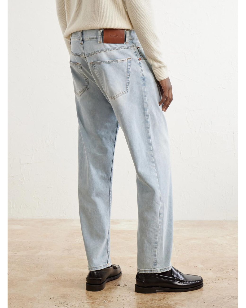 Ghiaia Blue Straight-Leg Jeans for men