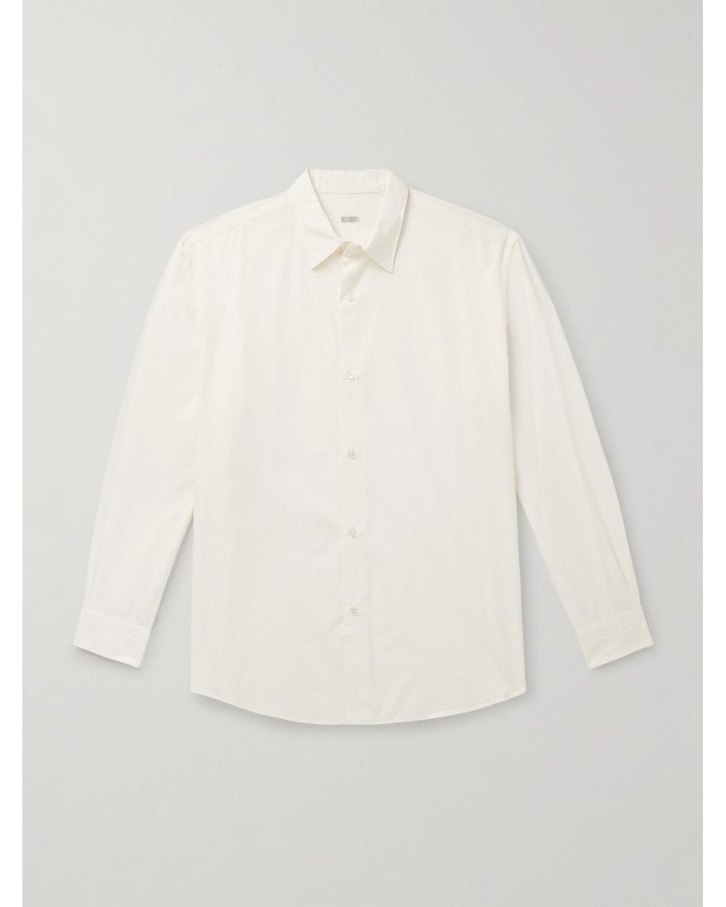 A.PRESSE Natural Cotton And Silk-Blend Shirt for men