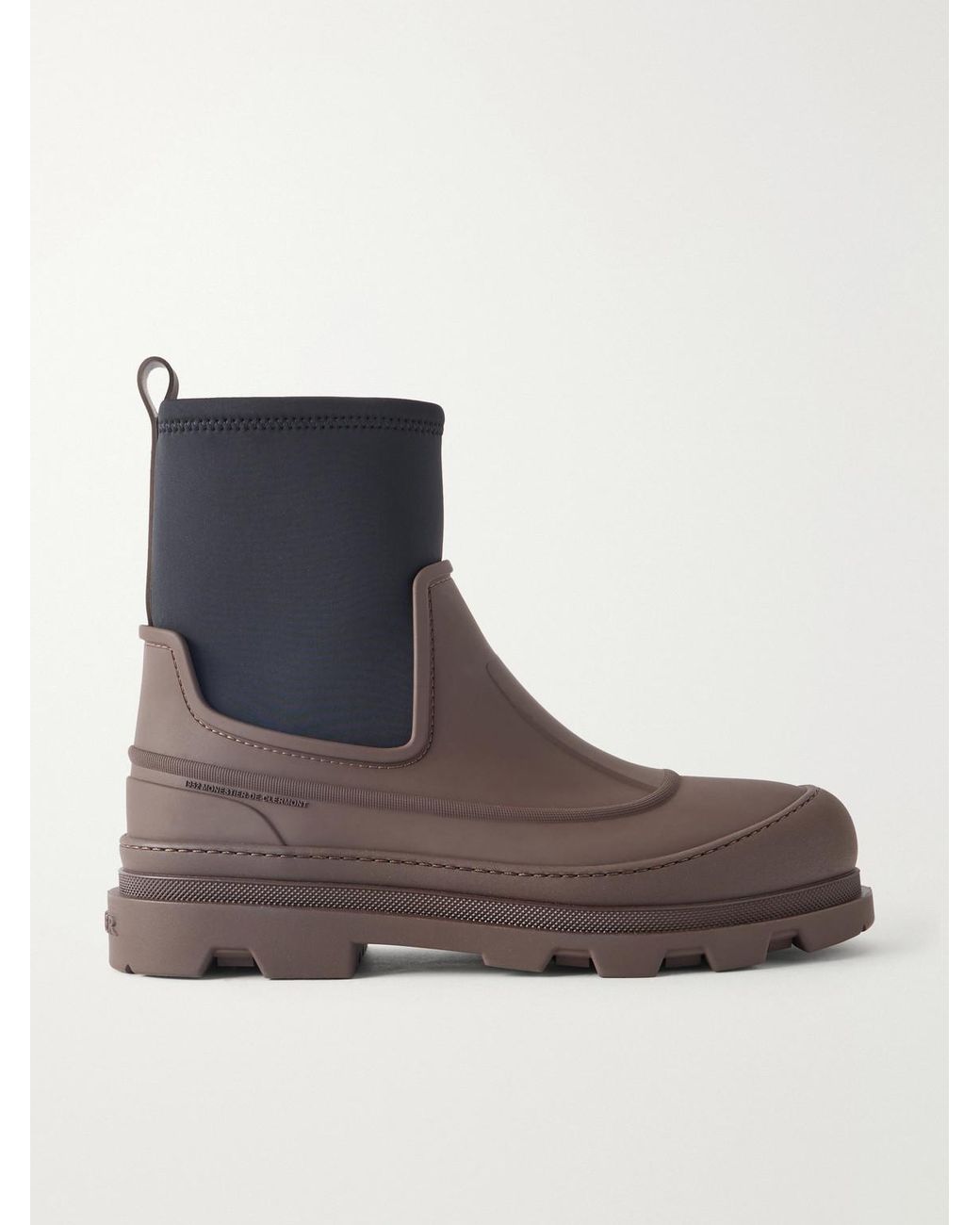 Moncler Brown Vera Pulse Scuba And Rubber Hiking Boots for men